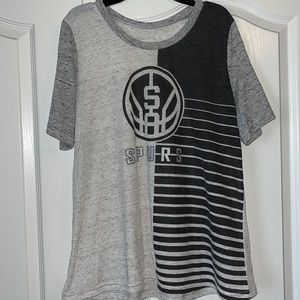 Light gray and dark gray spurs shirt